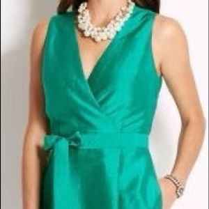 Vineyard Vines 100% Silk Camden Green Dress